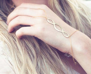 Image of Shakti Goddess Golden Hand Jewelry