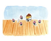 Image of PRINT: 8x10 Karate Cakes