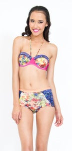 Image of The Misfits Ruched Bottoms - Maeve Print