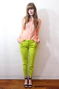 Image of peach sunrise blouse