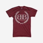 Image of Royal Crest Tee (Heather Cranberry)