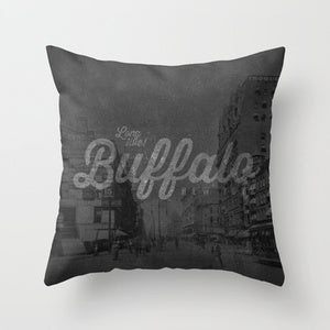 Image of <b>Long Live Buffalo</b><br>Main Street<br>Throw Pillow