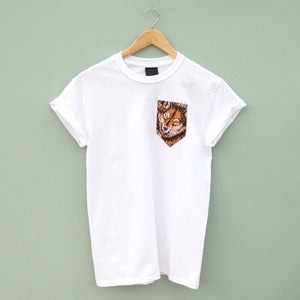 Image of Wolf Pocket Tee by Patch Apparel 