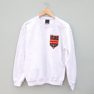 Image of Red Aztec Pocket Sweatshirt by Patch Apparel 
