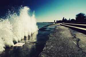 Image of Lake Michigan/Chicago photograph print by Ryan Russell