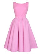 Image of Audrey Pink vintage Inspired Dress