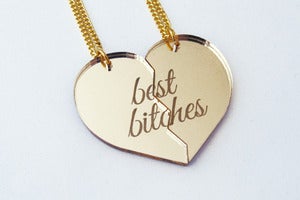 Image of Best Bitches Necklace Set - Gold