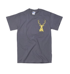 Image of Stag Logo Tee // Charcoal // 