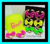 Image of ♥NEON Bow Earrings♥ ♥Heart Bamboo♥