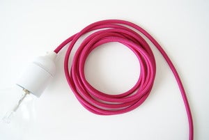 Image of DE RETOUR Lampe baladeuse rose grenadine avec ou sans interrupteur