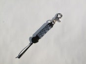 Image of black peyote key chain 3