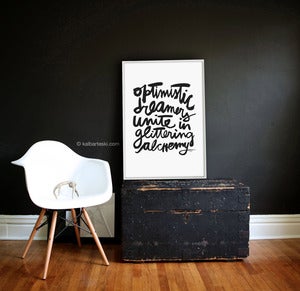 Image of OPTIMISTIC poster print