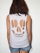 Image of Skull Back Tank White