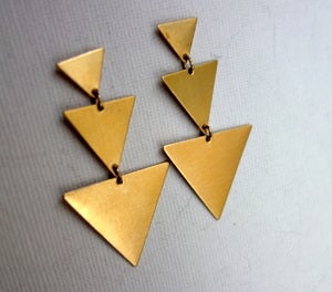 Image of Brass Triangle Dangles