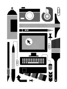Image of Design Tools of the Trade Poster by Basemint Design
