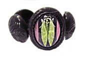 Image of Carved  Resin Insect Bracelet by Hotcakes Designs