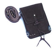 Image of No.90011 travel bag. chocolate suede
