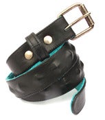 Image of No.80001 skinny diamond stud belt. black
