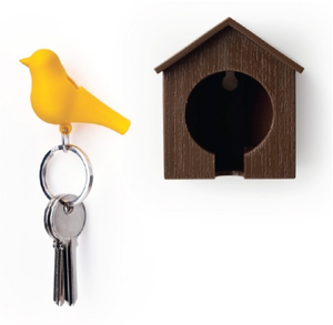 Image of Sparrow lovers key holder