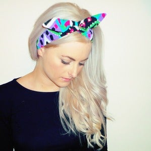 Image of Bright Aztec Scarf Wrap Hairband