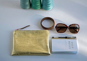 Image of Leather Mini Clutch by Florence Oliver