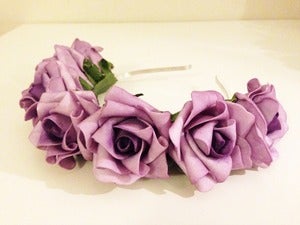 Image of Purple Rose Headband