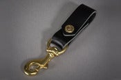 Image of KEN DIAMOND LEATHER KEY CHAIN - THICK