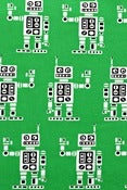 Image of Green robots organic cotton jersey (by the half metre)