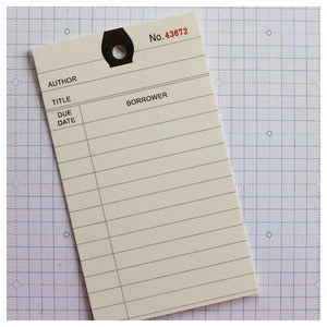 Image of Mini Library Card Tags
