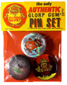 Image of VINTAGE GLORP GUM BUTTON SETS