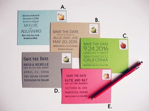 Image of Custom Save the Date Stamp