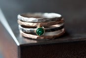 Image of Emerald Stacking Ring