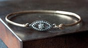 Image of Pave Diamond Evil Eye Bracelet