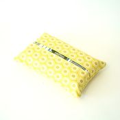 Image of travel tissue case - yellow ovals