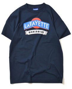Image of LAFAYETTE WORLD WIDE TEE NAVY 