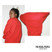 Image of "Royalty" Reworked Sweatshirt/Cardigan (Red)