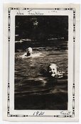 Image of WOMEN SWIMMING IN LAKE VINTAGE SNAPSHOT PHOTO 
