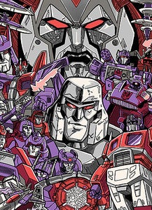 Image of Transformers Oversized Print By Tim Doyle