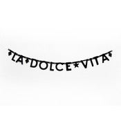 Image of paper banner - La Dolce Vita
