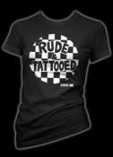 Image of Rude and Tattooed Girls T-Shirt Style # 3190