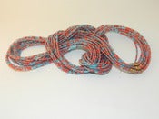 Image of Red and Light blue Single Strand waist bead