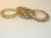 Image of Gold and Clear  Single Strand Waistbead
