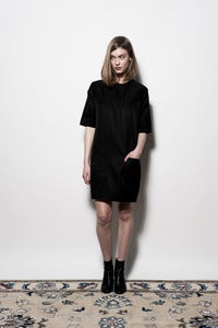 Image of W13 4 Pocket Shift Dress - Black