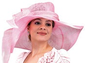 Image of Big Brim Sinamay Hat - Pink