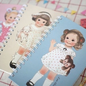 Image of Paper doll mate spring notebook