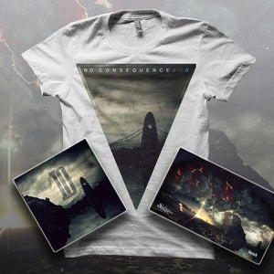 Image of NO CONSEQUENCE - 'IO' Ltd Ed Tee + CD Digipak + Free Poster