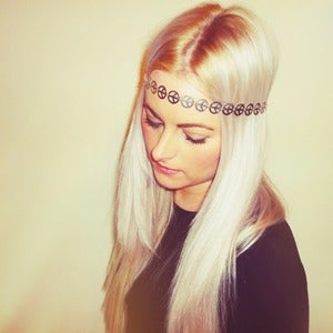 Image of Peace Headband (Silver/Gold)