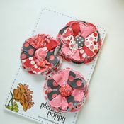 Image of set of 3 posy pins - 818