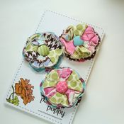 Image of set of 3 posy pins - 822