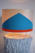 Image of Lampe Dowood Colonel grand modèle bleu et corail  ♥
